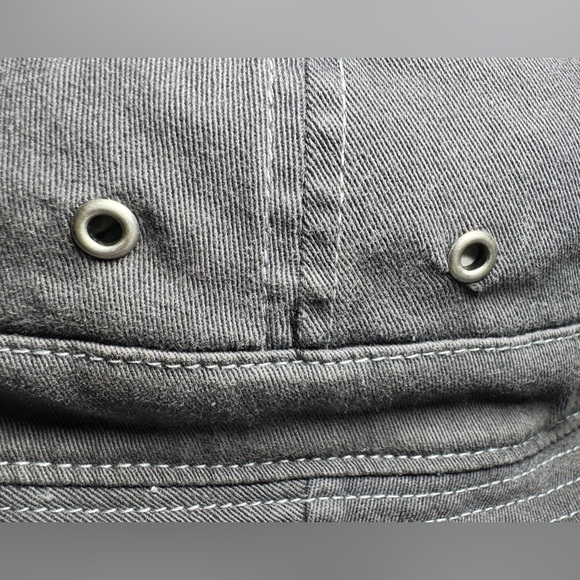 Vintage Carhartt Script Logo Bucket Hat Faded Navy Blue Adult M/L - Picture 4 of 8